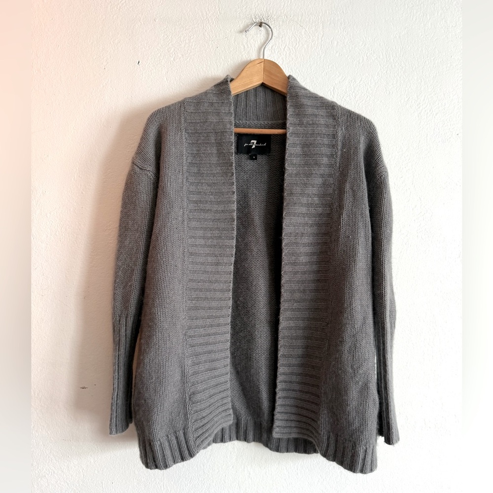 🍁50% Off Rdy 4 Fall Sale 7 FOR ALL MANKIND Cashmere Blend Open Cardigan